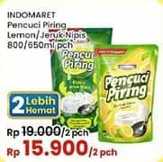 Promo Harga Indomaret Pencuci Piring Jeruk Nipis, Lemon 650 ml - Indomaret