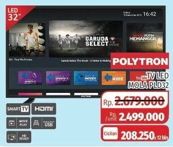Promo Harga POLYTRON TV LED Mola PLD 32  - Lotte Grosir