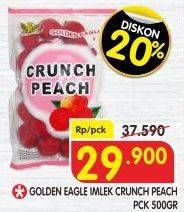 Promo Harga GOLDEN EAGLE Crunch Peach 500 gr - Superindo