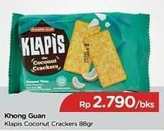 Promo Harga KHONG GUAN Klapis Coconut Crackers 88 gr - TIP TOP