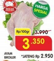 Promo Harga Ayam Broiler per 100 gr - Superindo