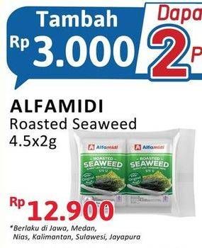 Promo Harga Alfamidi Roasted Seaweed per 2 pck 4 gr - Alfamidi