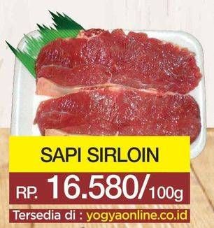 Promo Harga Daging Has Luar (Daging Sirloin) per 100 gr - Yogya