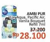 Promo Harga AMBIPUR Car Freshener Premium Clip Pacific Air, Vanilla Bouquet 7 ml - Alfamidi
