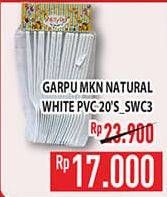 Promo Harga Garpu Makan Natural White PVC SWC3 20 pcs - Hypermart