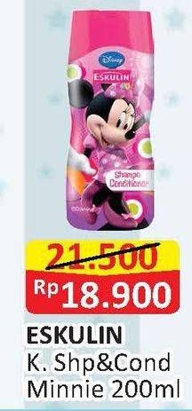 Promo Harga ESKULIN Kids Shampoo & Conditioner Minnie 200 ml - Alfamart