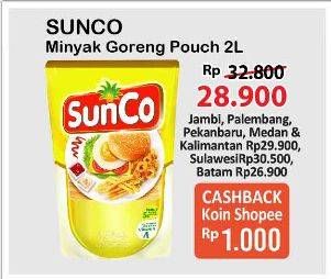 Promo Harga SUNCO Minyak Goreng 2000 ml - Alfamart