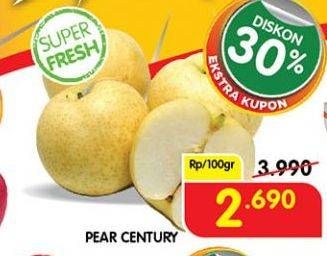 Promo Harga Pear Century per 100 gr - Superindo