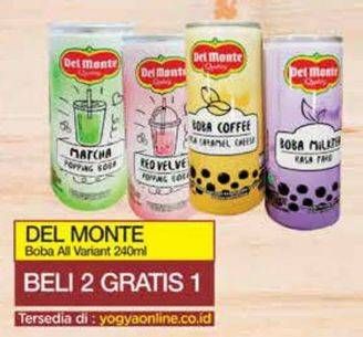 Promo Harga Del Monte Boba Drink All Variants 240 ml - Yogya