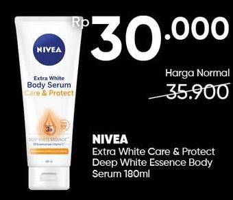 Promo Harga NIVEA Body Serum Extra White Care Protect 180 ml - Guardian
