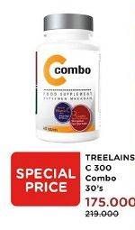 Promo Harga TREELAINS Vitamin C Combo 300mg 30 pcs - Watsons