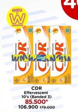 Promo Harga CDR Suplemen Makanan 10 pcs - Watsons