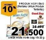 Promo Harga Luwak White Koffie per 18 sachet 20 gr - Giant