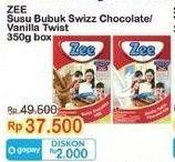 Promo Harga ZEE Kidz Susu Bubuk Swizz Chocolate, Vanilla Twist 350 gr - Indomaret