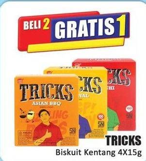 Promo Harga Tricks Biskuit Kentang per 4 pcs 15 gr - Hari Hari