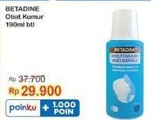 Promo Harga Betadine Mouthwash 190 ml - Indomaret