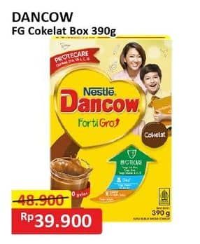 Promo Harga Dancow FortiGro Susu Bubuk Instant Cokelat 400 gr - Alfamart