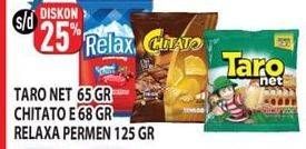 Promo Harga TARO Net/CHITATO Potato Chips/RELAXA Candy  - Hypermart