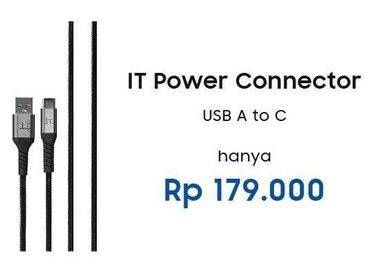 Promo Harga IT. Power Connector USB A to USB C Cable  - Erafone