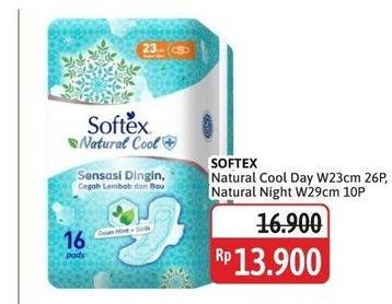 Promo Harga Softex Natural Cool+ Super Slim 23cm, 29cm 10 pcs - Alfamidi