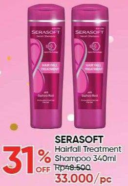 Promo Harga SERASOFT Shampoo Hairfall Treatment 340 ml - Guardian