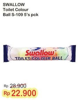 Promo Harga Swallow Naphthalene Toilet Colour Ball S-109 5 pcs - Indomaret