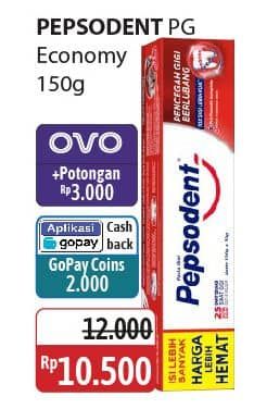 Promo Harga Pepsodent Pasta Gigi Pencegah Gigi Berlubang 150 gr - Alfamidi
