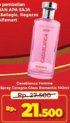 Promo Harga CASABLANCA Femme Spray Cologne Romantic 100 ml - Alfamart