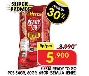 Promo Harga Fiesta Ready To Go Sausage All Variants 65 gr - Superindo