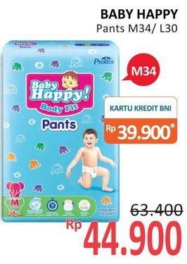 Promo Harga Baby Happy Body Fit Pants L30, M34 30 pcs - Alfamidi