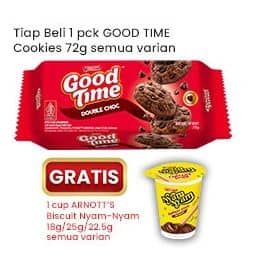 Promo Harga Good Time Cookies Chocochips All Variants 72 gr - Indomaret