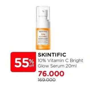 Promo Harga Skintific 10% Vitamin C Brightening Glow Serum 20 ml - Watsons