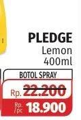 Promo Harga PLEDGE Furniture Polish Liquid Lemon 400 ml - Lotte Grosir