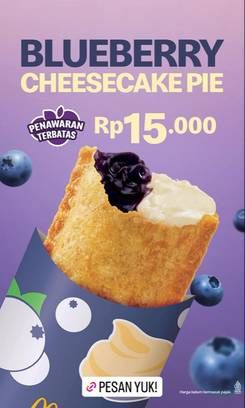 Promo Harga Blueberry Cheesecake Pie  - McD