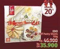 Promo Harga EDO Puff Pastry Sheets 750 gr - LotteMart