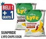 Promo Harga Sunpride Lyfe Cavendish Banana Chips 55 gr - Hypermart