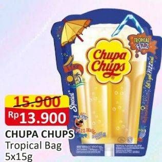 Promo Harga Chupa Chups Candy Tropical per 5 pcs 15 gr - Alfamart