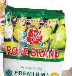Promo Harga ROSE BRAND Gula Kristal Putih 1 kg - LotteMart