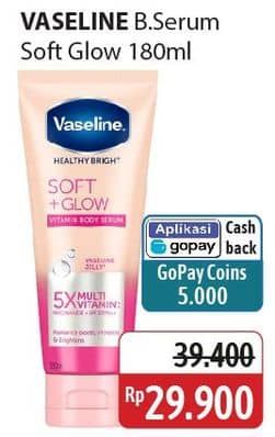 Promo Harga Vaseline Healthy Bright Soft Glow 180 ml - Alfamidi