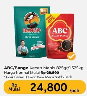 Promo Harga ABC/Bango Kecap Manis  - Carrefour