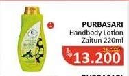 Promo Harga PURBASARI Hand Body Lotion Zaitun 220 ml - Alfamidi