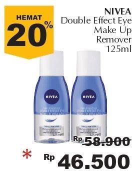 Promo Harga NIVEA Double Effect Eye Make Up Remover 125 ml - Giant