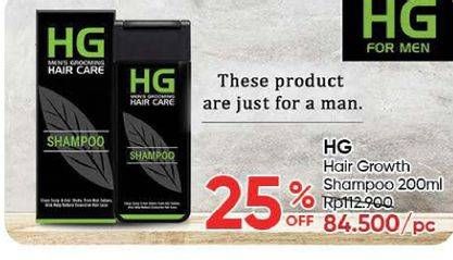 Promo Harga HG Shampoo Hair Tonic Growth For Men 200 ml - Guardian