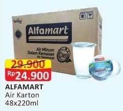 Promo Harga ALFAMART Air Mineral per 48 pcs 240 ml - Alfamart