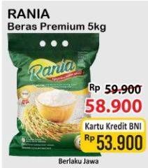 Promo Harga RANIA Beras Premium 5 kg - Alfamart