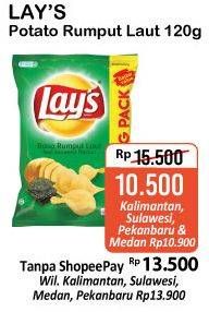 Promo Harga LAYS Snack Potato Chips Rumput Laut 120 gr - Alfamart
