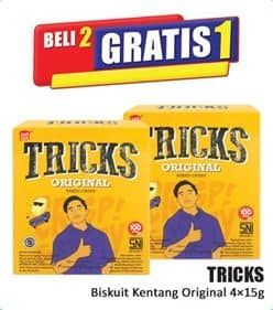 Promo Harga Tricks Biskuit Kentang Original per 4 pcs 15 gr - Hari Hari