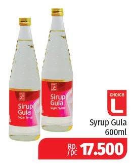 Promo Harga CHOICE L Syrup Gula 600 ml - Lotte Grosir