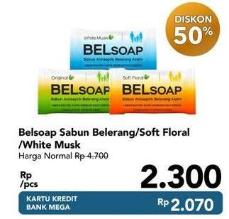 Promo Harga BELSOAP Bar Soap Original, White Musk, Soft Floral 65 gr - Carrefour