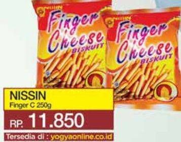 Promo Harga Nissin Finger Cheese 250 gr - Yogya